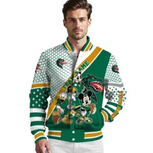 personalized uab blazers mickey donald goofy green white jacket high quality jacketwow
