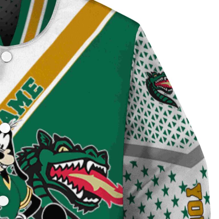 personalized uab blazers mickey donald goofy green white jacket premium grade jacketwow
