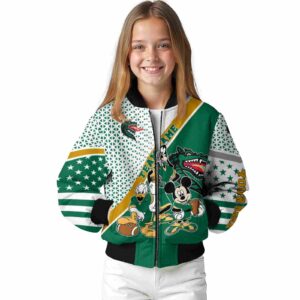 personalized uab blazers mickey donald goofy green white jacket top rated jacketwow