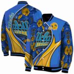 personalized ucla bruins floral print blue jacket best selling jacketwow