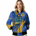 personalized ucla bruins floral print blue jacket best selling jacketwow