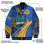 personalized ucla bruins floral print blue jacket best selling jacketwow