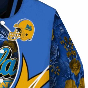 personalized ucla bruins floral print blue jacket premium grade jacketwow