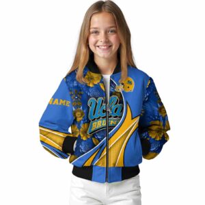personalized ucla bruins floral print blue jacket top rated jacketwow