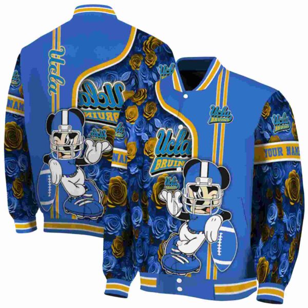 personalized ucla bruins rose mickey blue jacket fashion forward jacketwow
