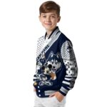 personalized uconn huskies mickey donald goofy blue white jacket best selling jacketwow