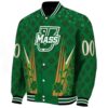 personalized umass minutemen shamrock pattern green jacket best selling jacketwow
