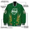 personalized umass minutemen shamrock pattern green jacket new arrival jacketwow