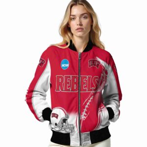 personalized unlv rebels flaming football red white jacket latest model jacketwow