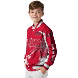personalized unlv rebels flaming football red white jacket trendy jacketwow