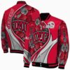 personalized unlv rebels floral print red jacket fashion forward jacketwow