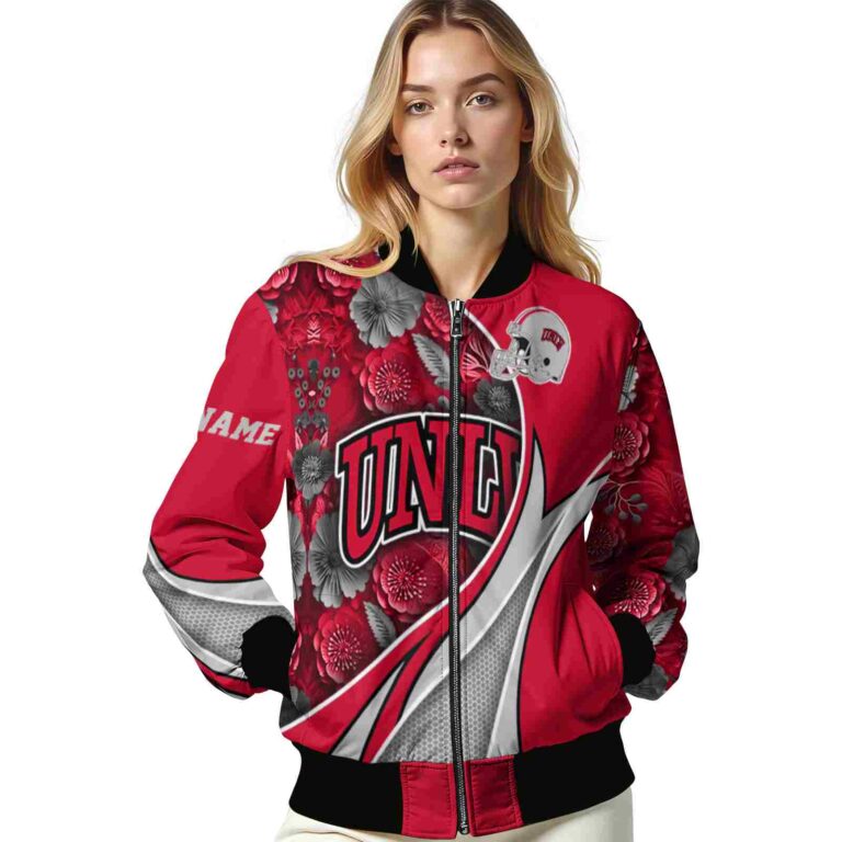 personalized unlv rebels floral print red jacket latest model jacketwow