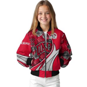 personalized unlv rebels floral print red jacket top rated jacketwow