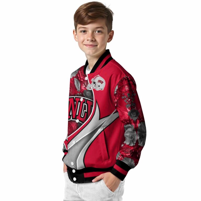 personalized unlv rebels floral print red jacket trendy jacketwow