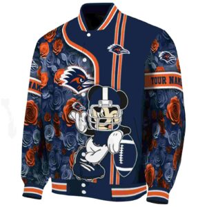 personalized utsa roadrunners rose mickey orange jacket best selling jacketwow