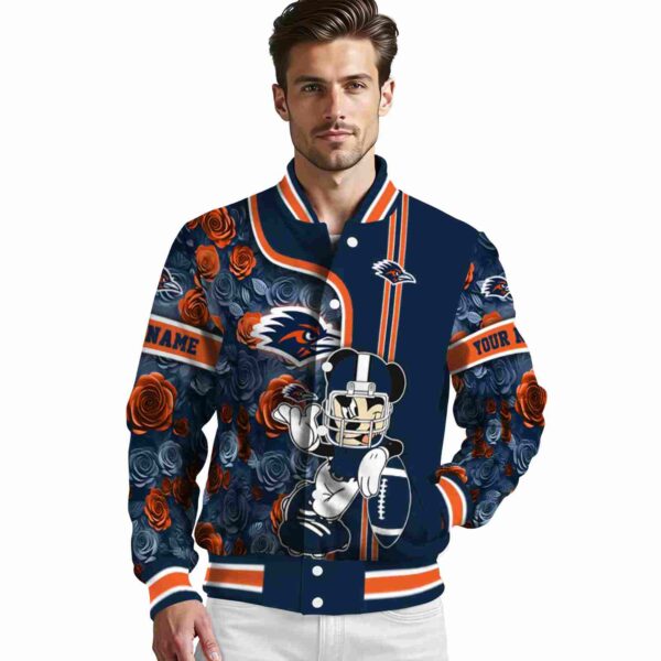 personalized utsa roadrunners rose mickey orange jacket high quality jacketwow