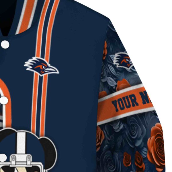 personalized utsa roadrunners rose mickey orange jacket premium grade jacketwow
