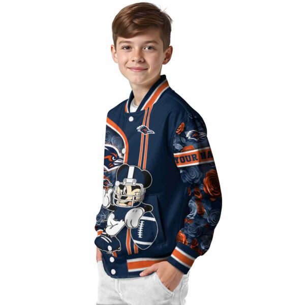 personalized utsa roadrunners rose mickey orange jacket trendy jacketwow