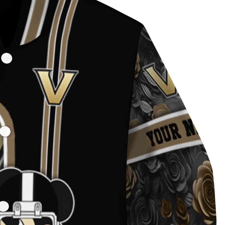 personalized vanderbilt commodores rose mickey black jacket premium grade jacketwow