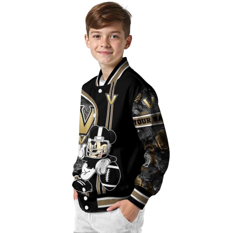 personalized vanderbilt commodores rose mickey black jacket trendy jacketwow
