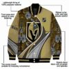 personalized vegas golden knights floral print tan jacket new arrival jacketwow