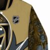 personalized vegas golden knights floral print tan jacket premium grade jacketwow