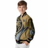 personalized vegas golden knights floral print tan jacket trendy jacketwow