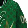 personalized west virginia mountaineers shamrock pattern green jacket premium grade jacketwow