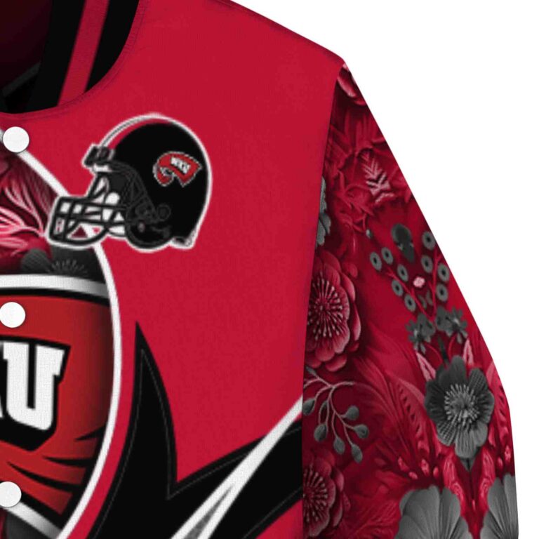 personalized western kentucky hilltoppers floral print red jacket premium grade jacketwow