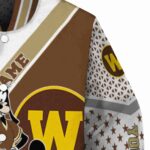 personalized western michigan broncos mickey donald goofy brown white jacket best selling jacketwow
