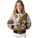 personalized western michigan broncos mickey donald goofy brown white jacket best selling jacketwow