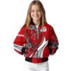 personalized wisconsin badgers floral print red jacket top rated jacketwow