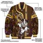 personalized wyoming cowboys rose mickey brown jacket best selling jacketwow
