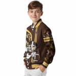 personalized wyoming cowboys rose mickey brown jacket best selling jacketwow
