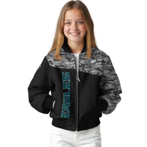 philadelphia eagles camo patchwork black jacket top rated jacketwow