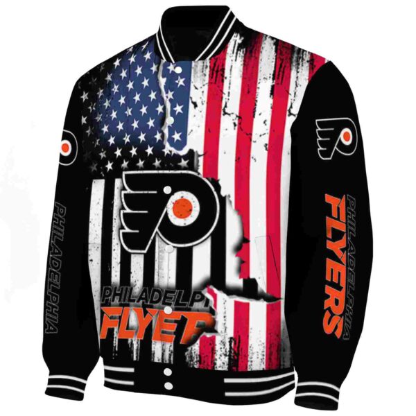 philadelphia flyers patriotic theme black jacket best selling jacketwow