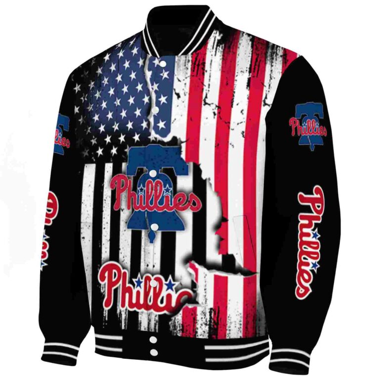 philadelphia phillies patriotic theme black jacket best selling jacketwow