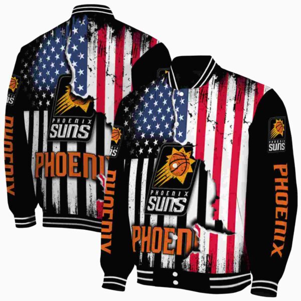 phoenix suns patriotic theme black jacket fashion forward jacketwow