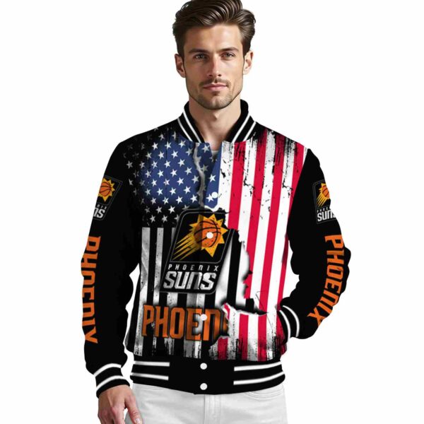 phoenix suns patriotic theme black jacket high quality jacketwow