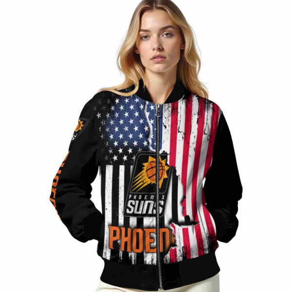 phoenix suns patriotic theme black jacket latest model jacketwow