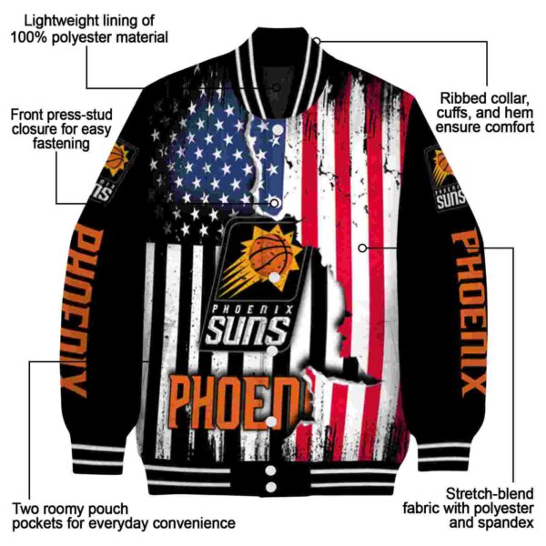 phoenix suns patriotic theme black jacket new arrival jacketwow