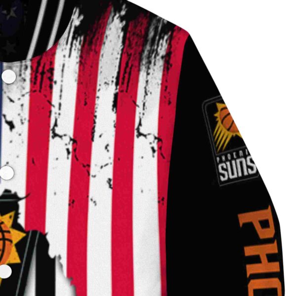 phoenix suns patriotic theme black jacket premium grade jacketwow