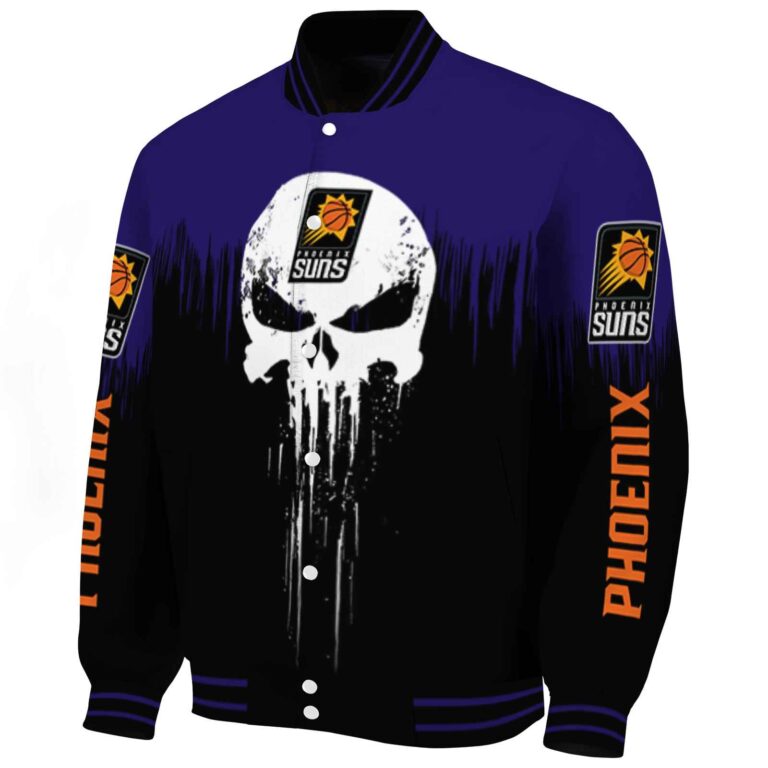 phoenix suns punisher skull purple black white jacket best selling jacketwow