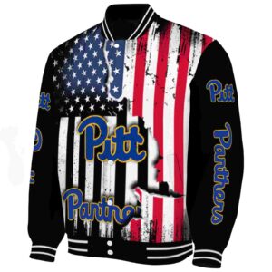 pittsburgh panthers patriotic theme black jacket best selling jacketwow