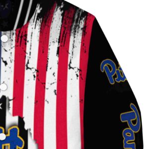 pittsburgh panthers patriotic theme black jacket premium grade jacketwow