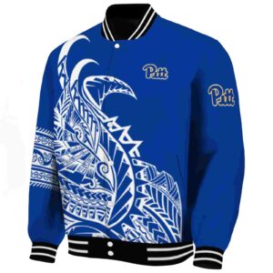 pittsburgh panthers tribal art royal blue white black jacket best selling jacketwow