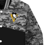 pittsburgh penguins camo patchwork black jacket best selling jacketwow