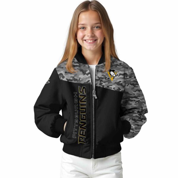 pittsburgh penguins camo patchwork black jacket top rated jacketwow