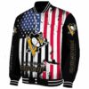 pittsburgh penguins patriotic theme black jacket best selling jacketwow