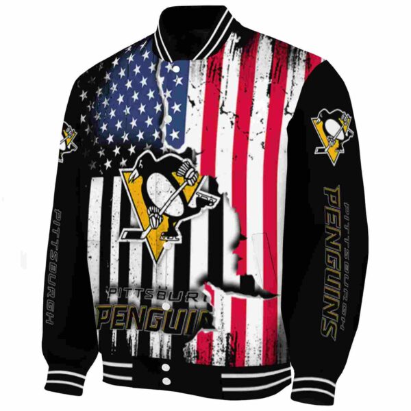 pittsburgh penguins patriotic theme black jacket best selling jacketwow